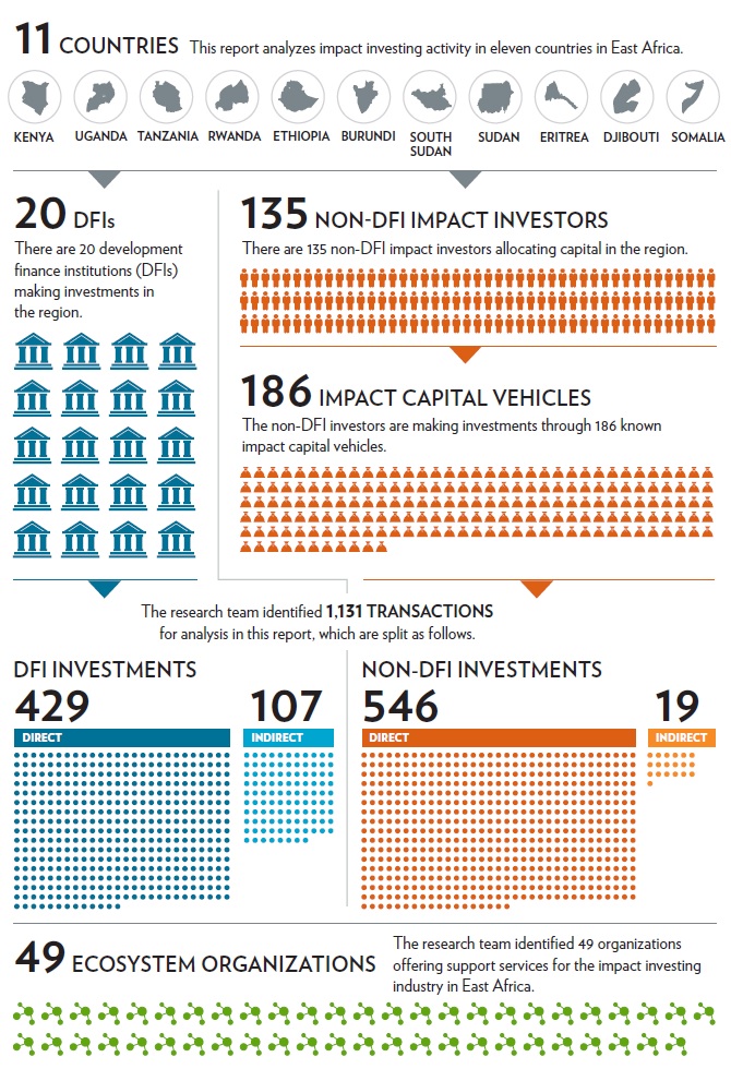 The Landscape for Impact Investing in East Africa infographic